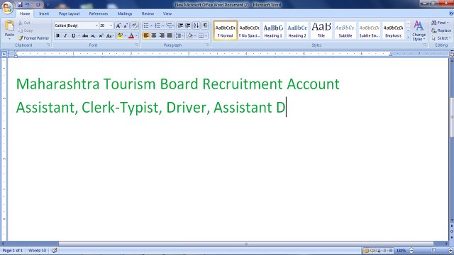 Maharashtra Tourism Board Recruitment 101 various posts- jobreport.org