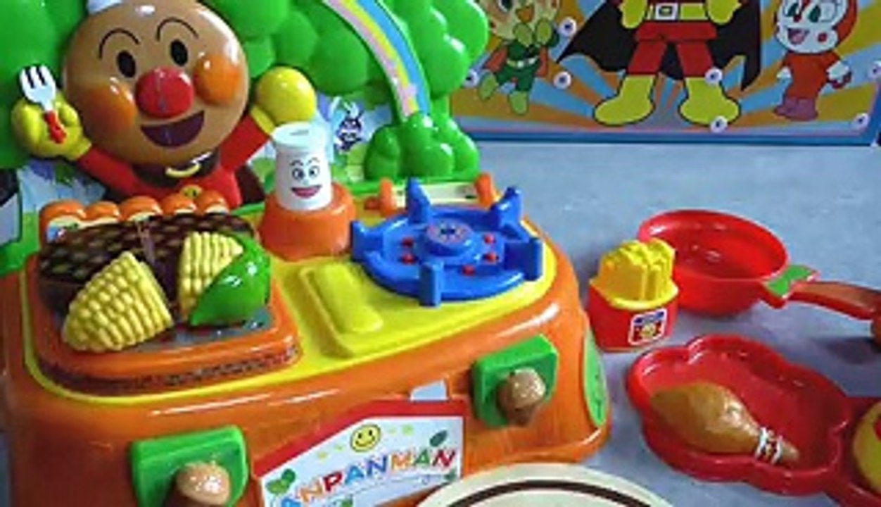 anpanman toys cartoon アンパンマン　おもちゃでアニメｗｗ　森のキッチンセット
