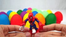 LEARN COLORS for Children w  Play Doh Surprise Eggs Spiderman Cars 2 HULK McQueen Toys Playdough HD