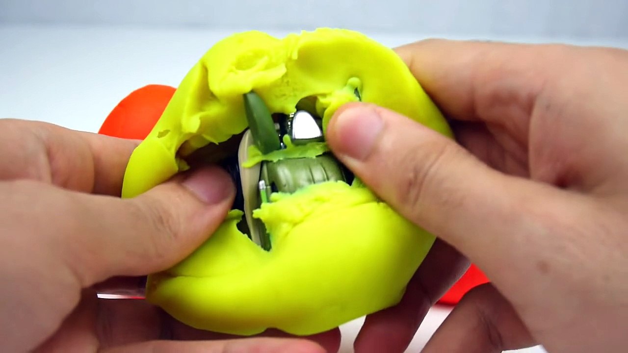 NEW Play-Doh SURPRISE EGGS Hot Wheels Car PEPPA PIG HULK Disney Frozen Anna MCQUEEN CARS TOYS Eggs