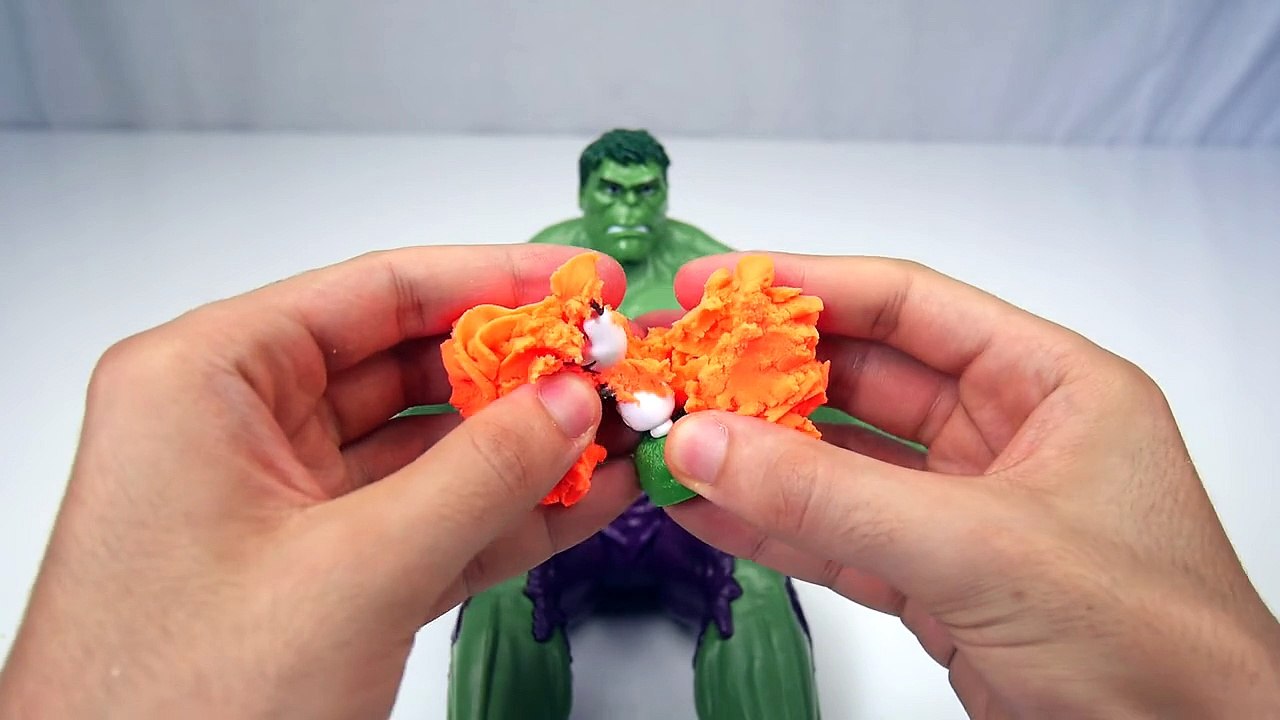 Play Doh ICE CREAM for HULK ! McQueen Cars Disney Frozen Toys (Playdough Colors for Kids & Children)