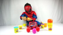 SpiderMan Kid Opening Surprise EGGS Toys! Lightning McQueen Disney CARS PEPPA PIG MLP Minions Marvel