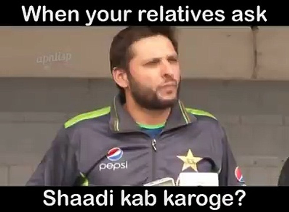when relatives ask. when you will marry !!! ;)