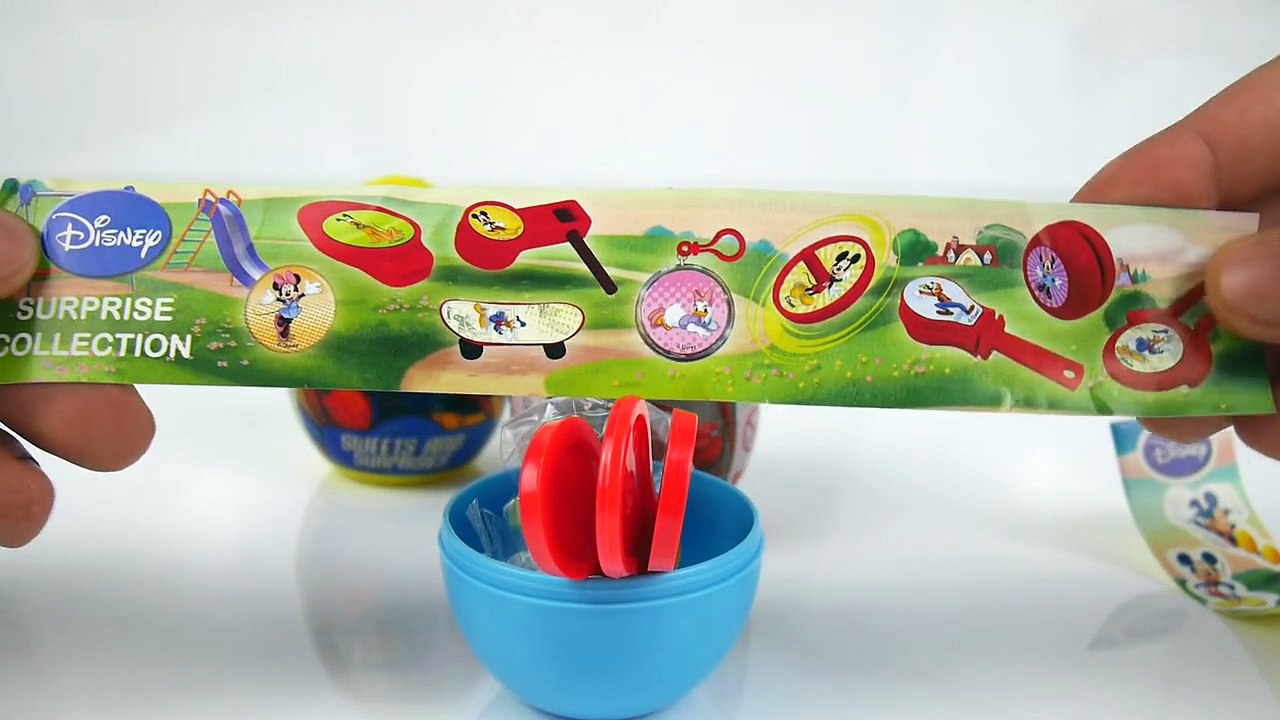 Disney Surprise Eggs Spider-man Mickey Mouse and Disney Pixar Cars Egg Opening Toys