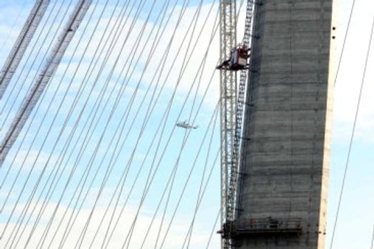 Başbakan Davutoğlu, Yavuz Sultan Selim Köprüsü Şantiyesini Havadan İnceledi
