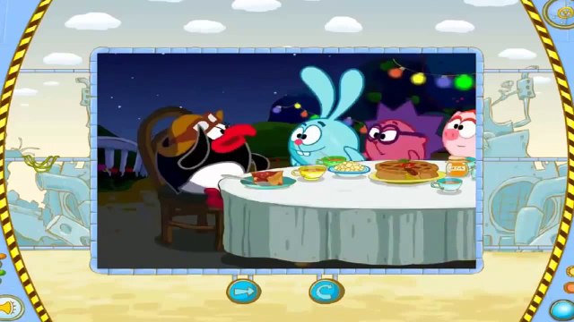 Смешарики Собираем Ракету игра по мультику для детей