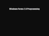 PDF Download Windows Forms 2.0 Programming Download Full Ebook