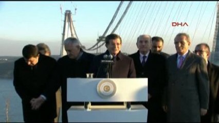 Davutoğlu Köprünün Bu Yaz İçinde Açılmasına Karar Verdik