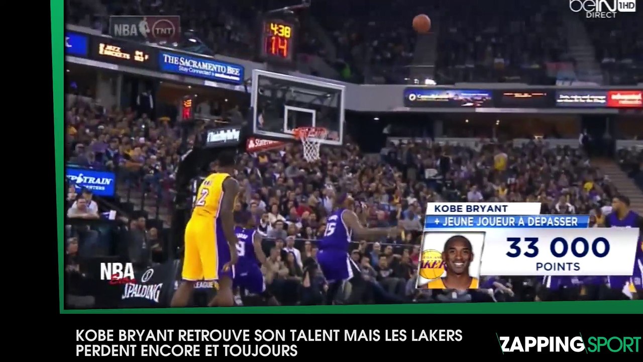 Kobe Bryant retrouve son talent, pas les Lakers (vidéo)