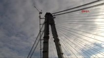 Başbakan Davutoğlu, 3. Boğaz Köprüsü İnşaatını Gezdi