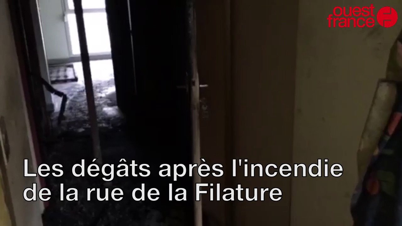 Les dégâts après l'incendie de la rue de la Filature