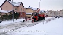 Déneiger les rues en mode russe...