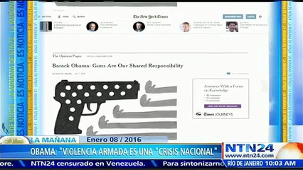 Obama asegura que “las armas de fuego son responsabilidad de todos” y es necesaria una respuesta integral