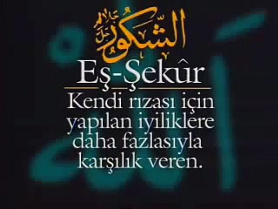Allahın Güzel İsimleri Esma'ül Hüsna