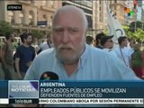 Continúa ola de despidos de trabajadores públicos en Argentina