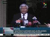 Chile no acepta condiciones de Bolivia para restablecer relaciones