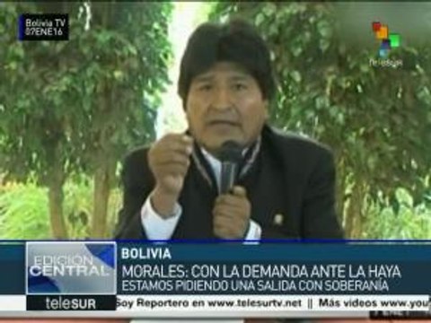 Morales: Con demanda en La Haya pedimos salida con soberanía
