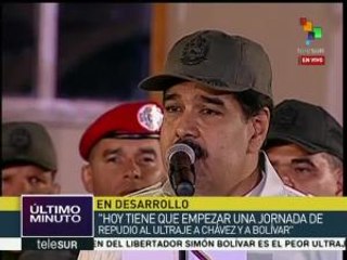 Maduro: Hoy debe iniciar una jornada de repudio al ultraje de Bolívar