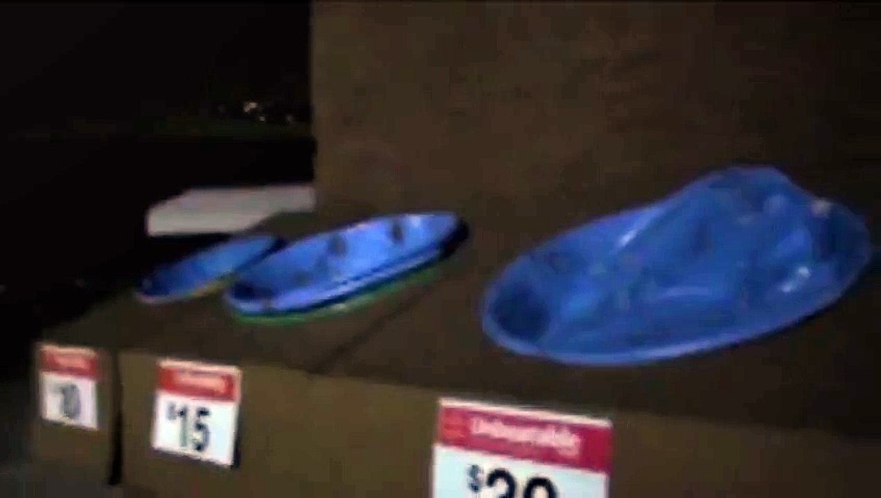 Woman At Walmart Falls Through Plastic Display Pool Funny Video