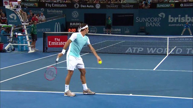 Roger Federer v Grigor Dimitrov highlights 08.01.2016 HD