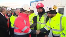 Başbakan Davutoğlu, Yavuz Sultan Selim Köprüsü Şantiyesinde İncelemelerde Bulundu