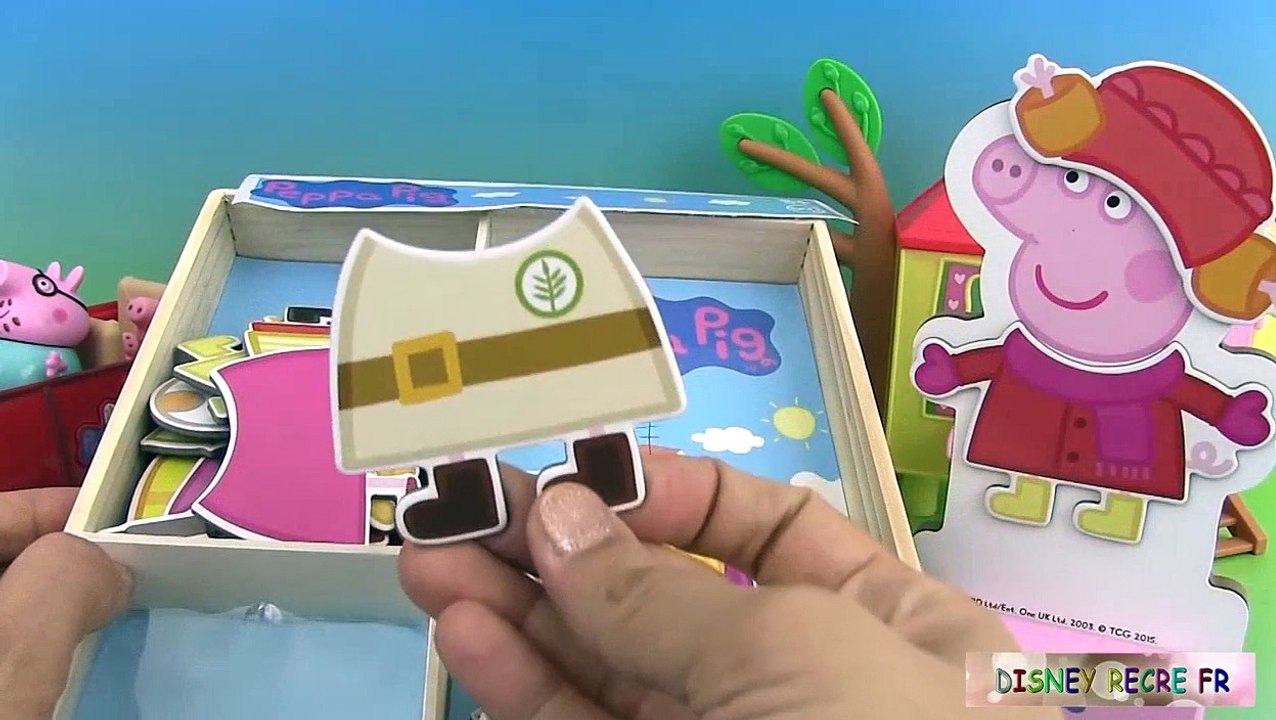 Peppa Pig Poupée en bois à habiller Wooden Dress Up Jouets de Peppa Pig