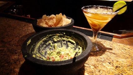 Tableside Guacamole and Margaritas at Flying V Bar & Grill