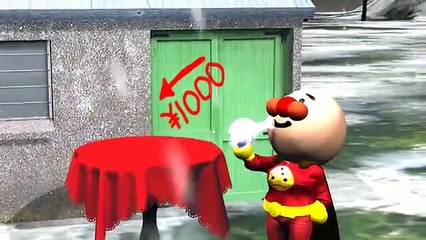 Anpanman Anime - Anpanman changes to Super Anpanman! (アンパンマンアニメ５  スーパーアンパンマン！！(パロディ）) (デイリービデオ)