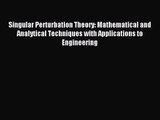 [PDF Download] Singular Perturbation Theory: Mathematical and Analytical Techniques with Applications