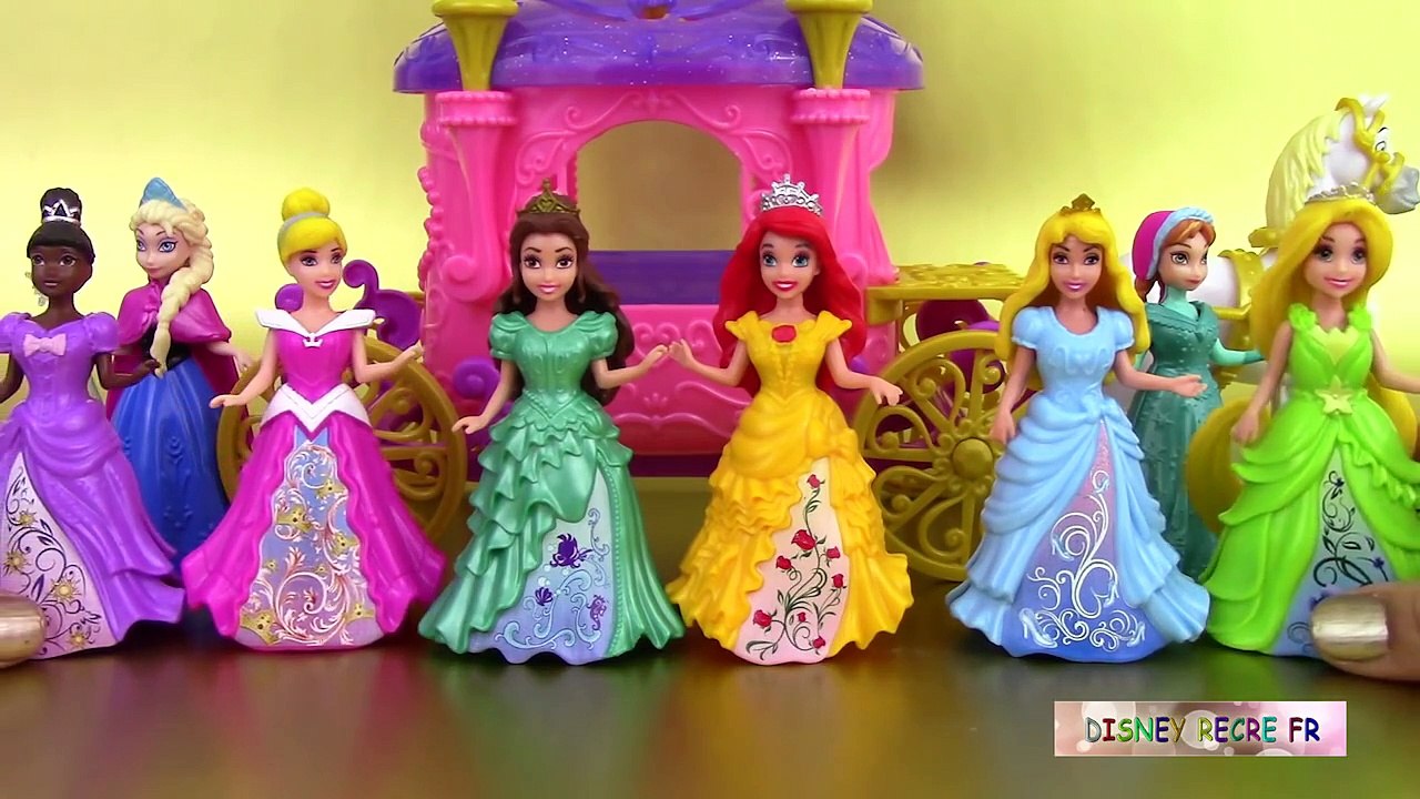 8 Play Doh Magiclip Disney Princesses Pâte à modeler Poupées Magic Clip