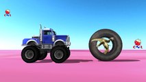 Monster Trucks Cartoons for Children | Dinosaurs Funny Cartoon | Monster Truck Vs Dinosaur