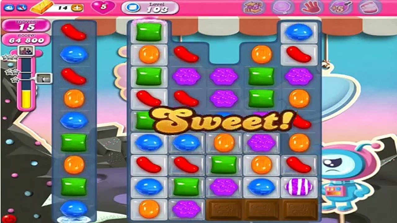 Candy Crush Saga Gameplay Level 103