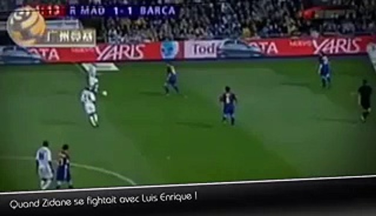 Quand Zidane se battait avec Enrique .. messi