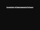 Essentials of Environmental Science [PDF Download] Essentials of Environmental Science# [Download]