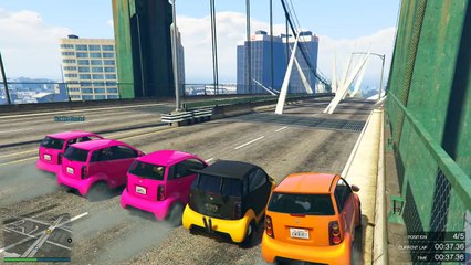 GTA 5 Online: Windmill Bridge of Death & Red vs. Blue (GTA 5 Fun Jobs)