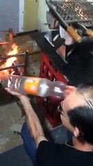 That time bbq xdak fan hands or hood pot.. Use whatever bottle bolehhh