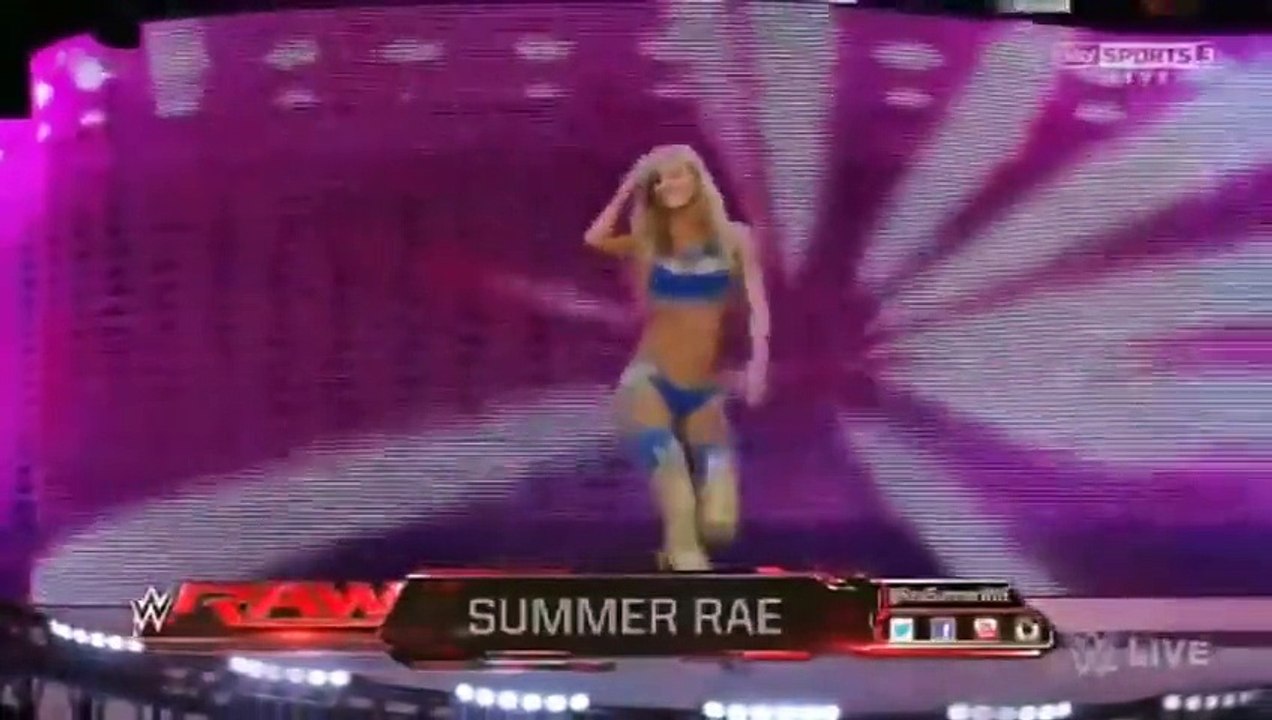 WWE RAW 060815 Divas Champion Nikki Bella vs. Summer Rae