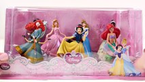7 Disney Store Princesses Figurines Play Doh Magiclip Mini Dolls Ariel Snow White Merida J