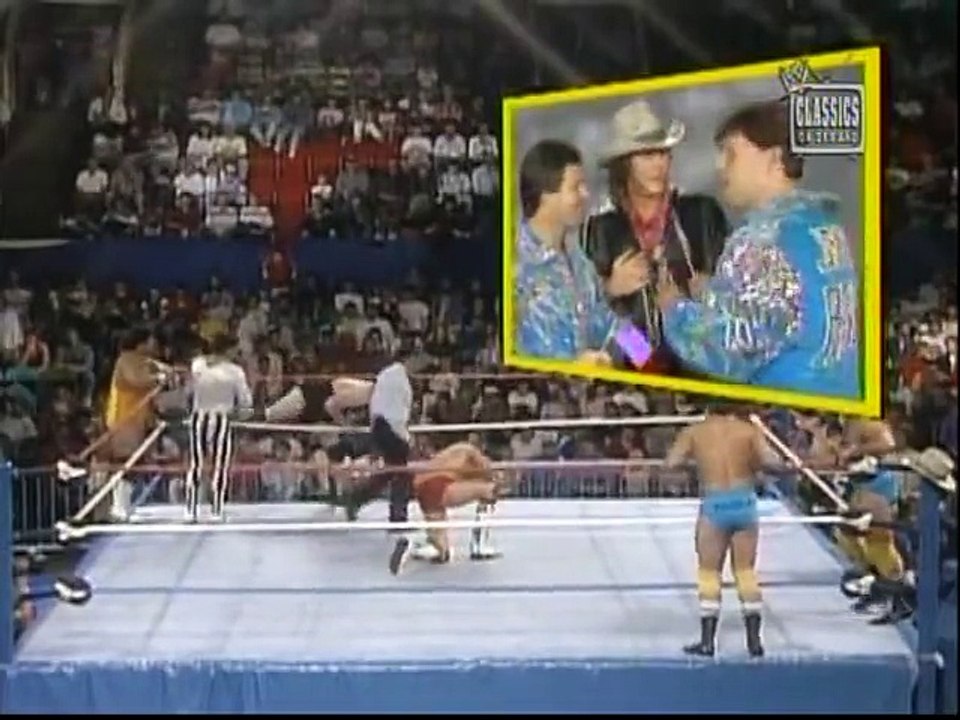 Fabulous Rougeau Bros & Sam Houston vs Danny Davis & Friends   SuperStars June 11th, 1988