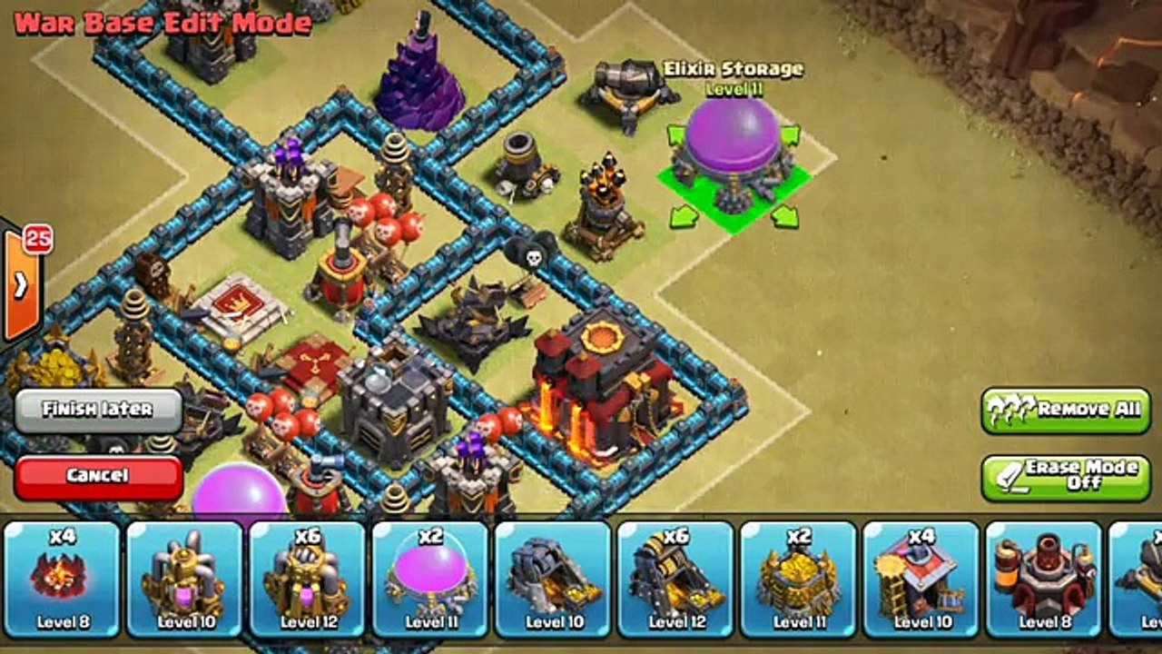 TOP War Base Anti 3 Estrelas - CV9 - TH9 Clash Of Clans