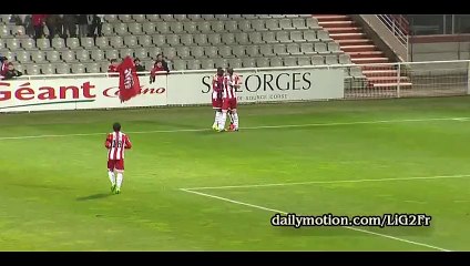 Riad Nouri Goooal - AC Ajaccio 1-0 Le Havre - 08.01.2016
