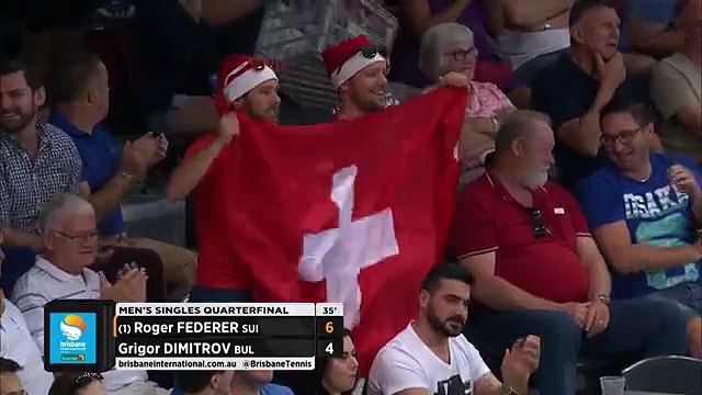 Roger Federer v Grigor Dimitrov highlights (QF)