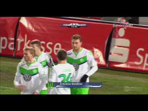 0-2 Nicklas Bendtner Goal International Club Friendly - 08.01.2016, Energie Cottbus 0-2 VfL Wolfsburg[1]