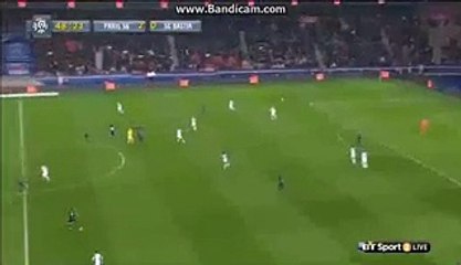 DAVID Luiz Amazing  Skills & Pass PSG 2-0 Bastia 08-01-2016