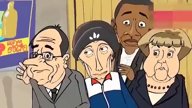 Путин, Обама, Меркель, Олланд и... Эрдоган. Мультфильм