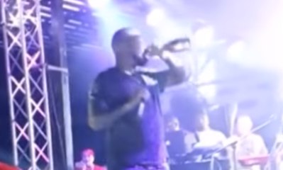 LAPIZ CONCIENTE SUFRE CAIDA EN PLENO CONCIERTO 2016