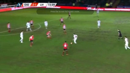 Brad Smith Goal 2:2 Exeter vs Liverpool - FA CUP