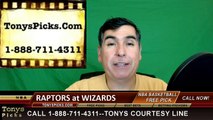 NBA Pick Washington Wizards vs. Toronto Raptors Prediction Odds Preview 1-8-2016