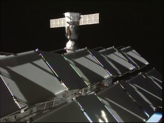 Soyuz Spacecraft Moved to a New Parking Place at the Space Station