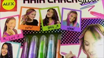 Barbie HAIR CHALK Makeover! Barbie Hair Challenge Game! Alex Toys Hair Chalk Pens Salon! FUN